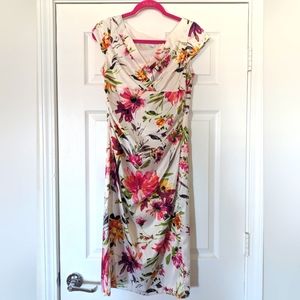 Satin Floral Dress